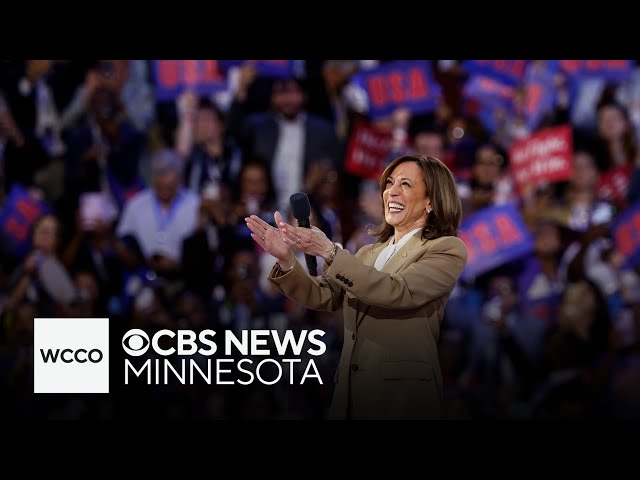 ⁣Kamala Harris becomes first woman of color to accept the U.S. presidential nomination