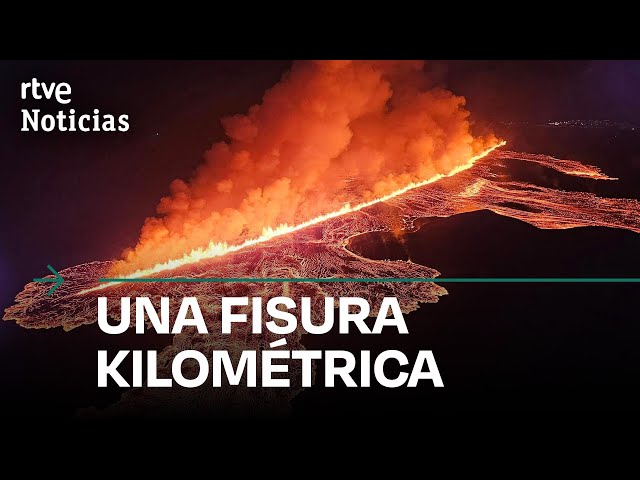 ⁣ISLANDIA: El VOLCÁN de GRINDAVIK entra en ERUPCIÓN y sus HABITANTES vuelven a ser EVACUADOS | RTVE