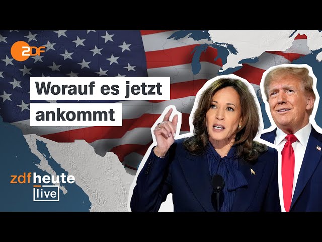 Harris vs. Trump: So steht es im Rennen um das Weiße Haus | Analyse bei ZDFheute live