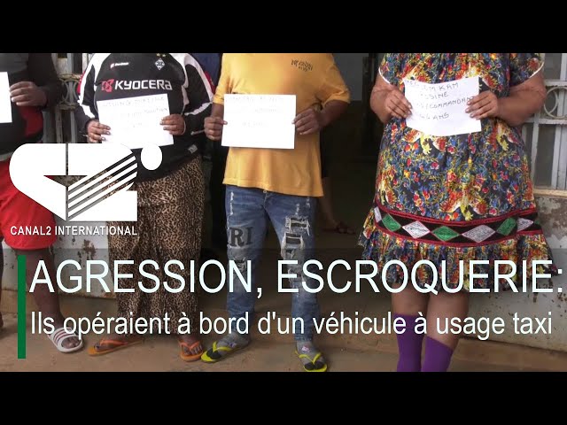 ⁣AGRESSION, ESCROQUERIE: Ils opéraient à bord d'un véhicule à usage taxi