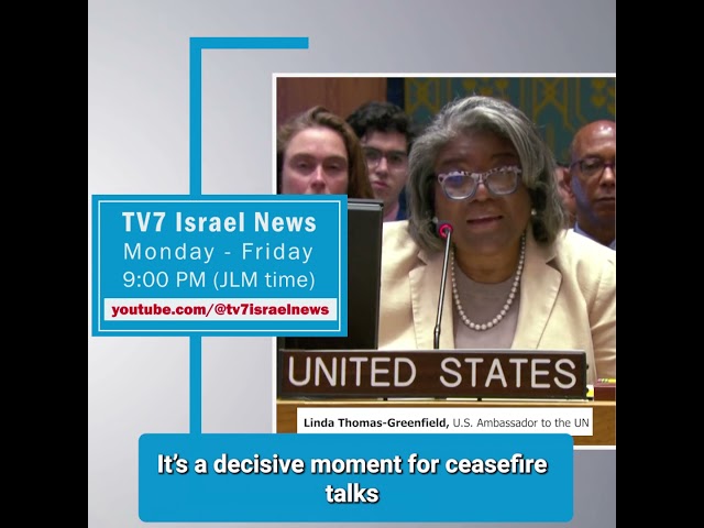 TV7 News sync Linda Thomas-Greenfield, U.S. Ambassador to the United Nations 23.8.24