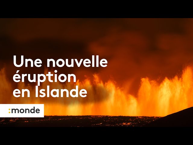 ⁣Islande : une impressionnante éruption volcanique