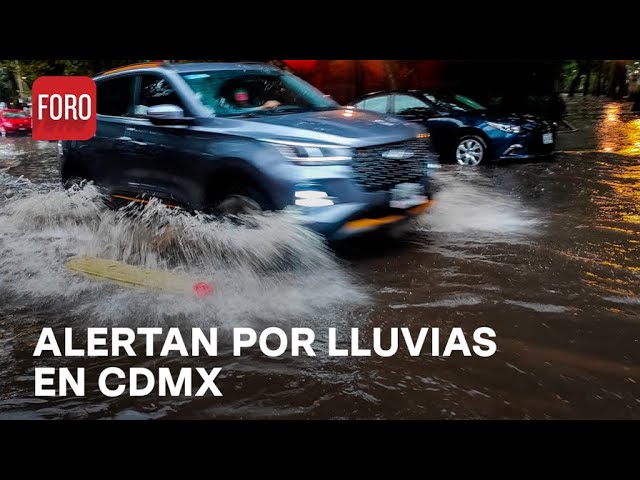 Activan alertas amarilla y naranja por lluvias en CDMX, hoy 23 de agosto de 2024 - Noticias MX