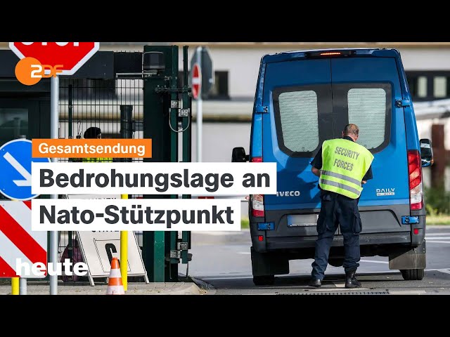 heute journal vom 24.08.24 Bedrohung an Nato-Stützpunkt, Polio-Ausbreitung in Gaza, Landtagswahlen