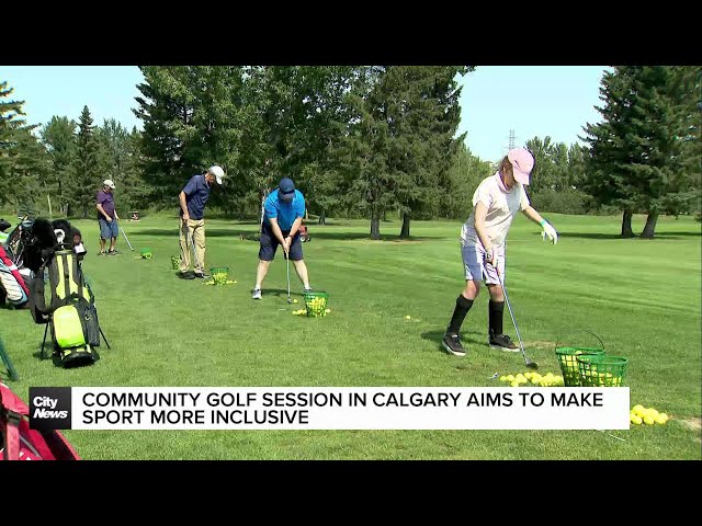 ⁣Community golf session in Calgary aims to make sport more inclusive