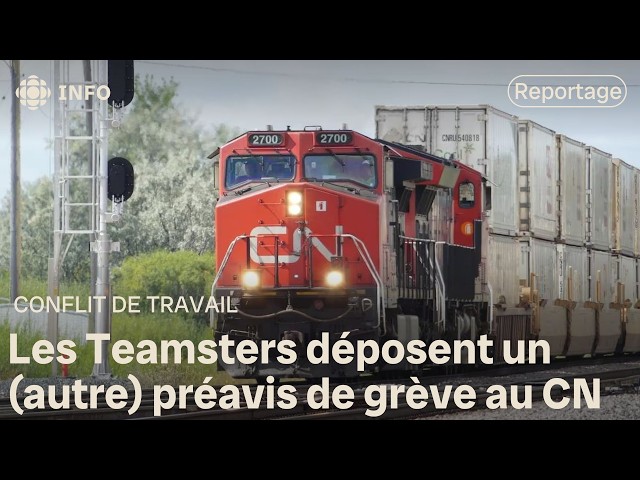 ⁣Conflit de travail ferroviaire : préavis de grève au Canadien National (CN)