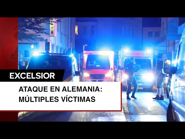 ⁣Hombre apuñala con cuchillo a civiles en Alemania; hay varios muertos