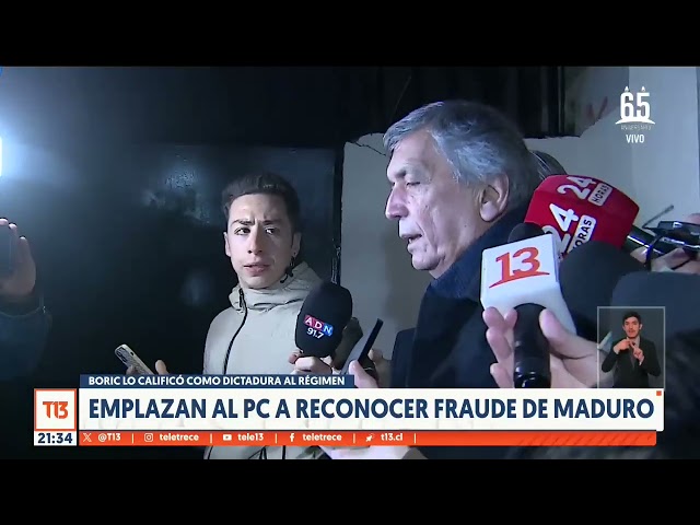 Emplazan al PC a reconocer fraude de Maduro