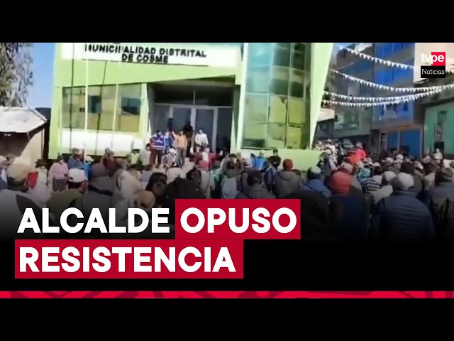 Huancavelica: alcalde de Cosme fue obligado a vestir falta tras protestas de ciudadanos