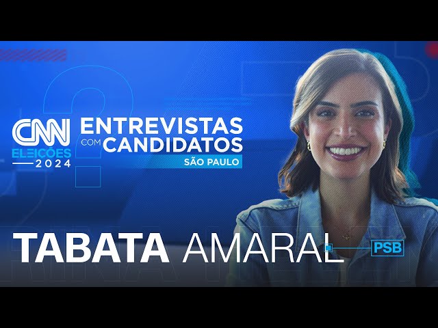 Tabata Amaral (PSB) | CNN Eleições: entrevistas com candidatos - São Paulo