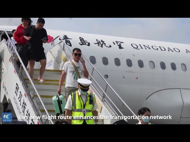 ⁣Direct flight launched between China's Xishuangbanna, Laos' Vientiane