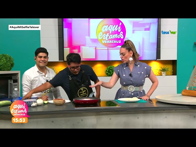 El chef Erick Domínguez y el #terrordelacocina prepararon la receta "calabacitas rellenas"