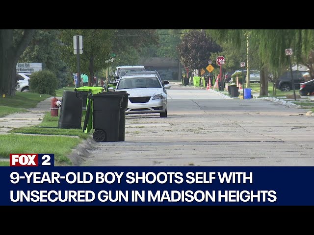 ⁣Madison Heights boy accidentally shoots self with unsecured gun