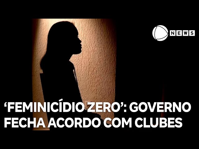 Governo fecha acordo com clubes de futebol para campanha contra feminicídio