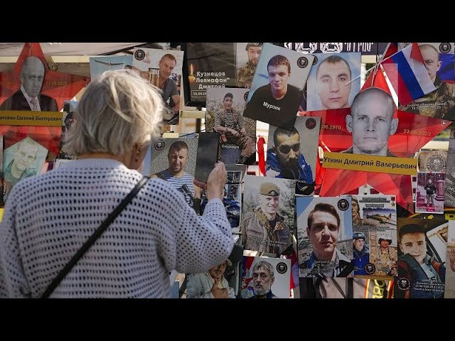 ⁣Memorial held in Russia a year after Yevgeny Prigozhin's death