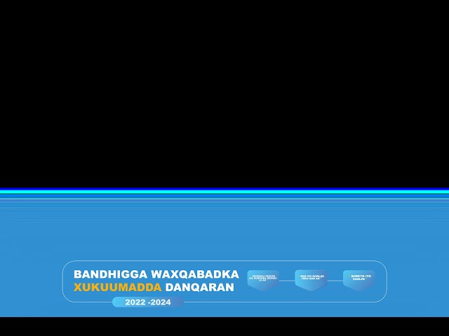 ⁣Toos:- Bandhiga Waxqabadka Xukuumadda Danqaran