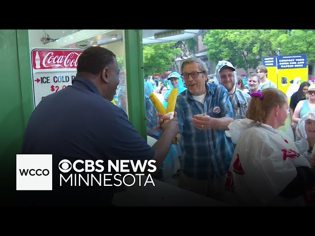 ⁣Reg and Adam work the Minnesota State Fair’s Corn Roast booth!