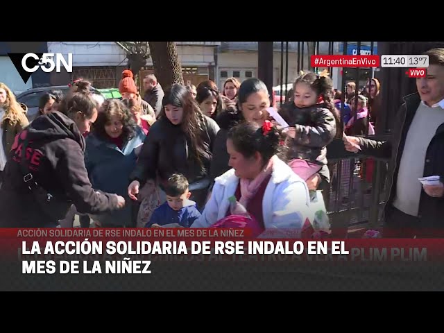 ⁣La ACCIÓN SOLIDARIA de RSE INDALO en el MES DE LA NIÑEZ