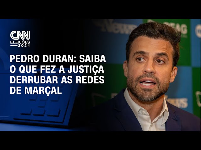 Pedro Duran: Saiba o que fez a justiça derrubar as redes de Marçal | CNN NOVO DIA