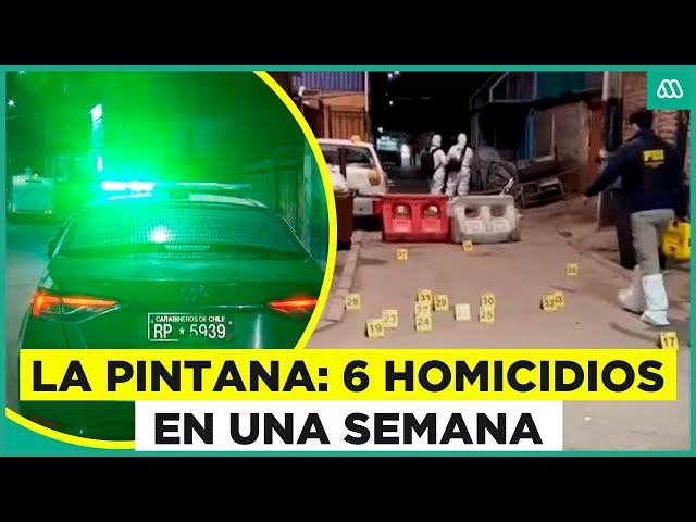 La Pintana: Se registran 6 homicidios en una semana