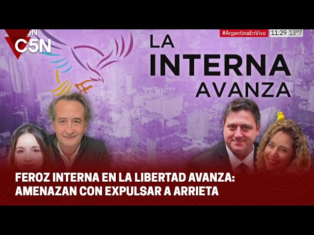 ⁣FEROZ INTERNA en LA LIBERTAD AVANZA: AMENAZAN con EXPULSAR a ARRIETA