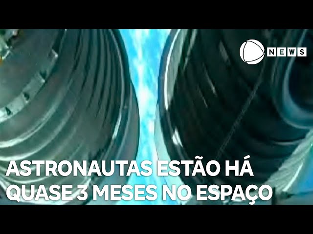 ⁣Astronautas americanos estão há quase três meses no Espaço