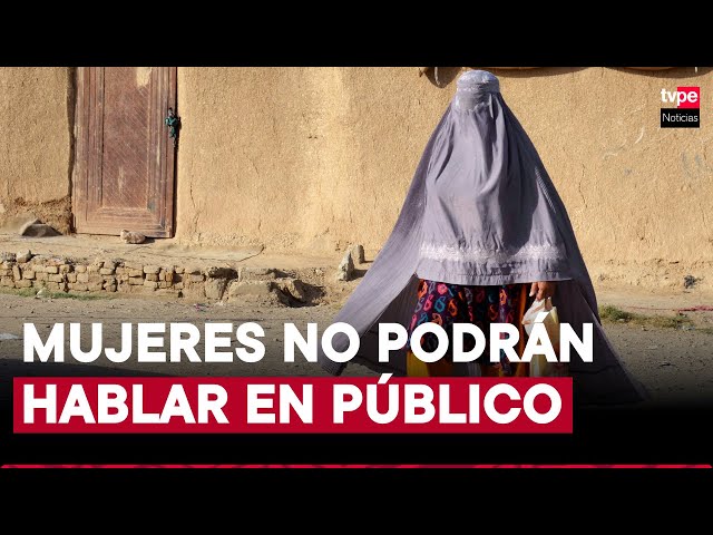 Talibanes prohíbe que voz de mujeres se escuche en público