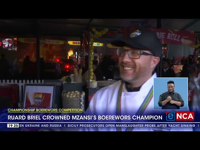 Ruard Briel crowned Mzansi's Boerewors champion