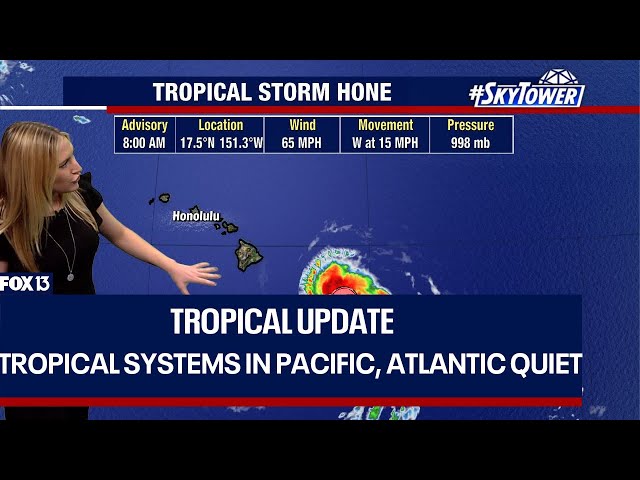 ⁣Tropical systems in Pacific, Atlantic remains quiet