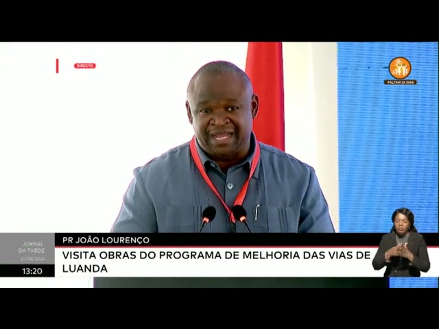 PR João Lourenço visita obras do Programa de melhoramento das vias de Luanda