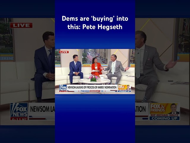 ⁣Newsom laughs off process of Kamala Harris’ nomination #shorts