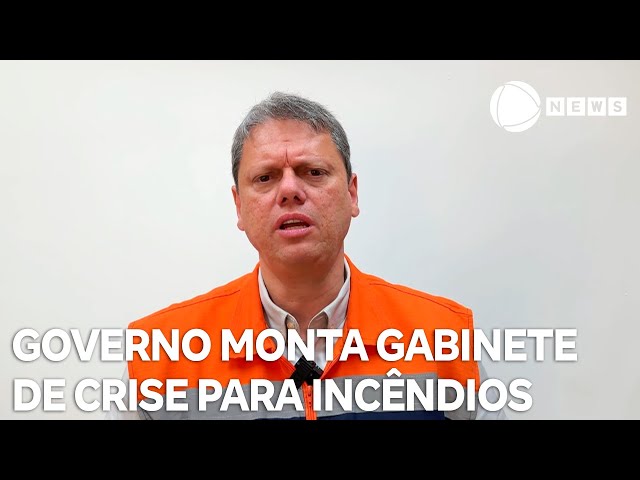 Governo monta gabinete de crise para combater incêndios