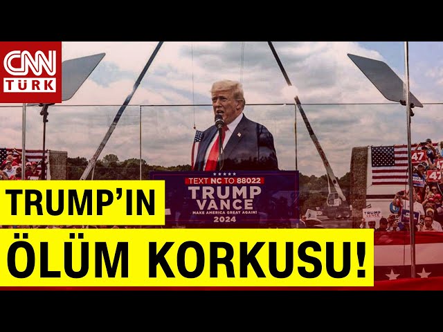 ⁣Trump'tan Yeni Suikast Önlemi! Mitingini Kurşun Geçirmez Cam Fanusta Yaptı! | CNN TÜRK Masası