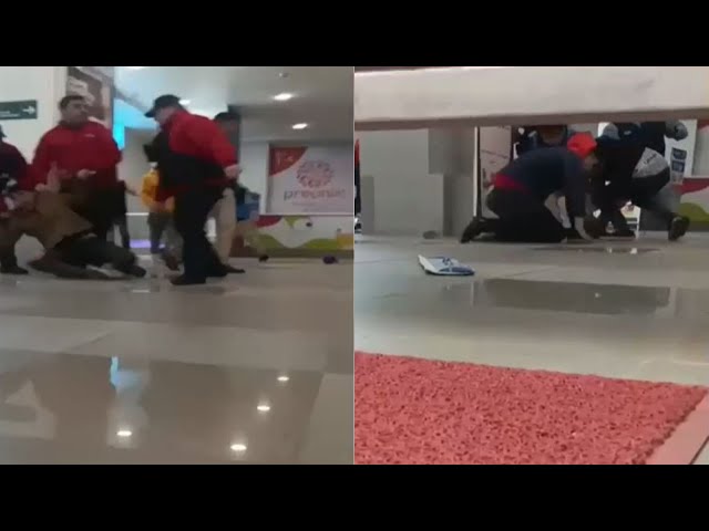 Delincuentes golpean con palos a guardias de supermercado en Quilpué