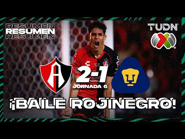 Resumen y goles | Atlas 2-1 Pumas | Liga Mx -AP2024 - J5 | TUDN