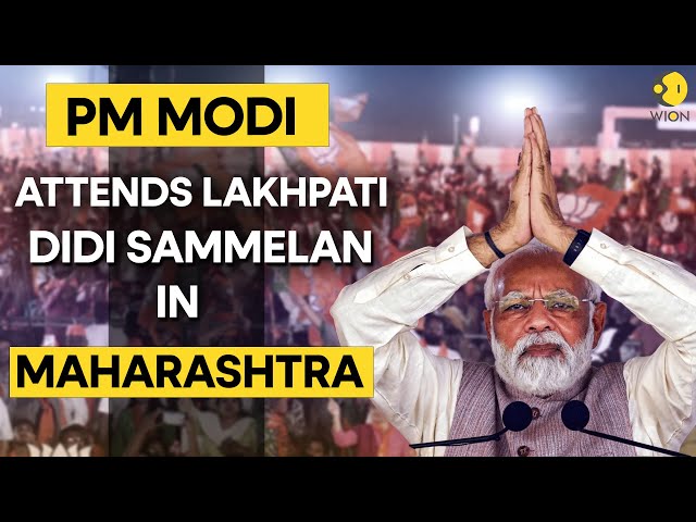 ⁣PM Modi LIVE: Prime Minister Narendra Modi attends Lakhpati Didi Sammelan in Jalgaon, Maharashtra