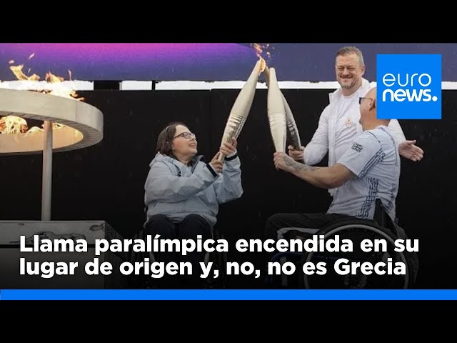 ⁣Atletas paralímpicos encienden la llama en la cuna de los Juegos Paralímpicos y no es en Grecia