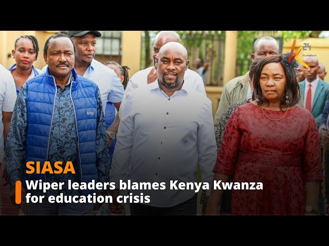 ⁣Wiper leader Kalonzo Musyoka slams Kenya Kwanza over education crisis