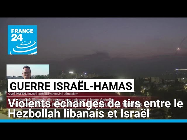 ⁣Violents échanges de tirs entre le Hezbollah libanais et Israël • FRANCE 24