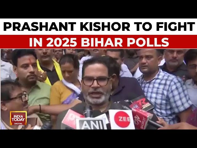 ⁣Prashant Kishor To Enter Poll Fray, Kishor's Jan Suraaj To Contest 2025 Bihar Polls On All 243 