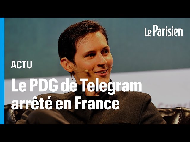 ⁣Arrestation de Pavel Durov, PDG de Telegram, à l'aéroport du Bourget