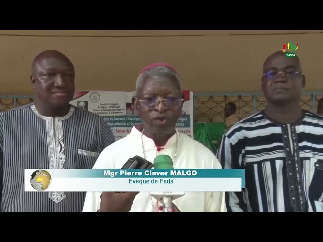 ⁣Journée des lauréats : l’Evêque de Fada, Mgr Pierre C. Malgo célèbre l’excellence dans son diocèse