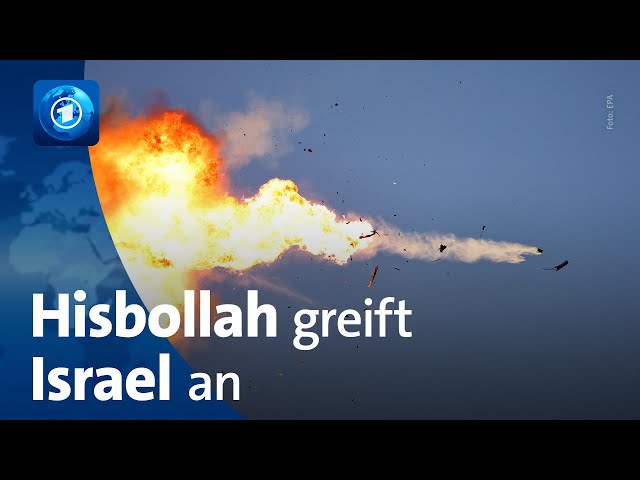 ⁣Vergeltungsangriff der Hisbollah-Miliz auf Israel