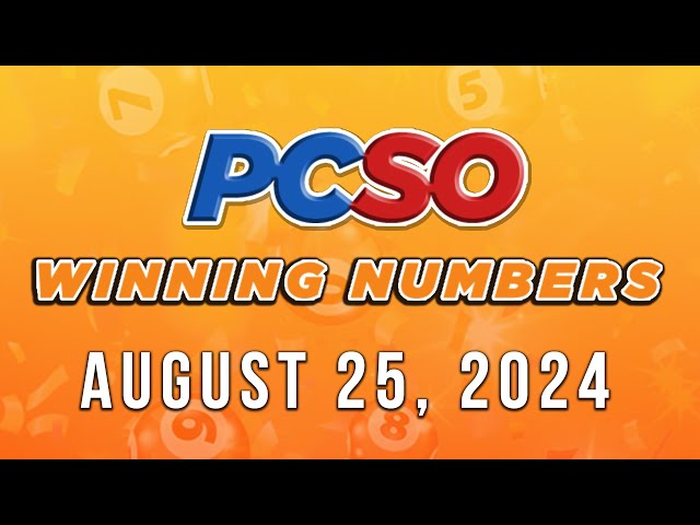 ⁣P112M Jackpot Ultra Lotto 6/58, 2D, 3D, and Superlotto 6/49 | August 25, 2024