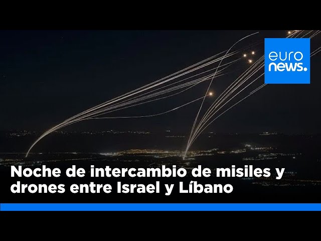 ⁣Noche de bombardeos e intercambio de drones entre Israel y Líbano: ¿Al borde de una guerra regional?