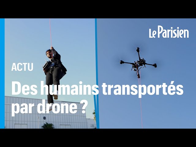 Il teste son drone géant pour transporter hommes et nourriture en cas d’urgence