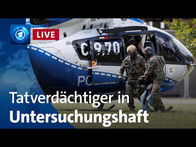 Terroranschlag in Solingen: Tatverdächtiger in Untersuchungshaft | ARD-Brennpunkt