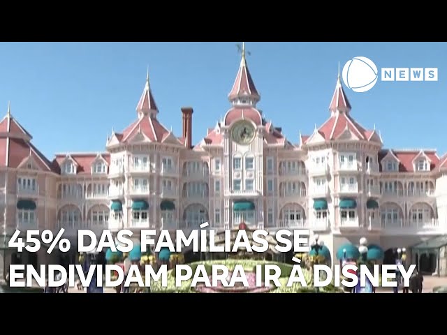 45% das famílias se endividam para ir à Disney