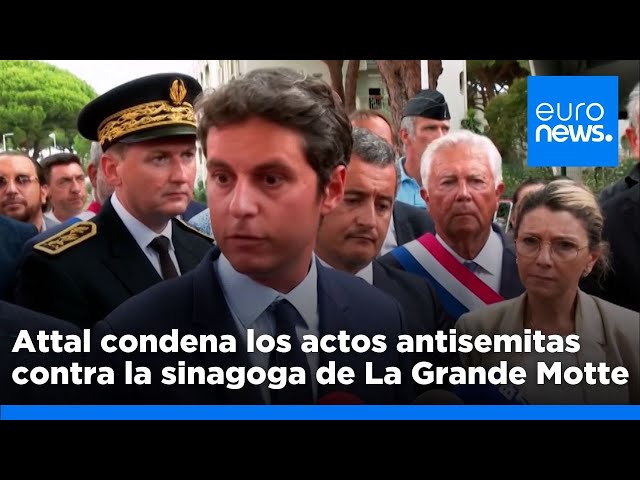 ⁣Reacción de las autoridades francesas ante el atentado contra la sinagoga en La Grande Motte