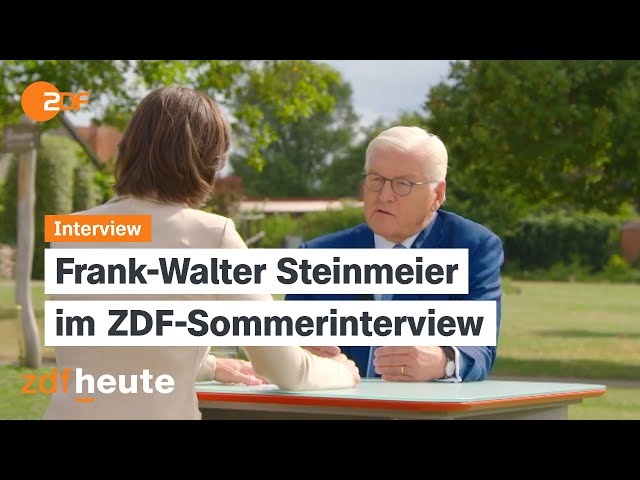 Steinmeier offen für mehr Befugnisse für Sicherheitsbehörden | ZDF-Sommerinterview 25.08.2024